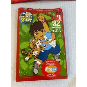 Nick Jr. Diego Valentine’s Cards Stickers 2008 new